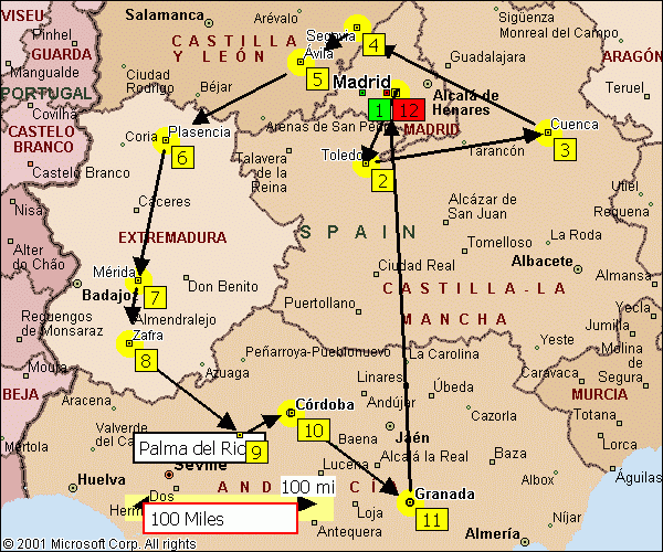 Trip to Spain, 2001