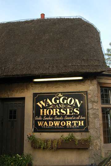 No Parking at<br>the Red Lion<br>
So Dinner at<br>the Waggon and Horses