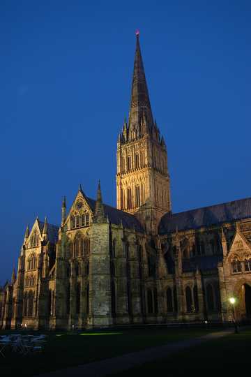Salisbury Cathedral<br>After Dark