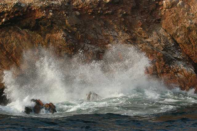 The sea was rough