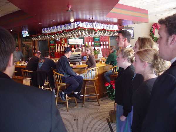 Choral Singers in the Bar