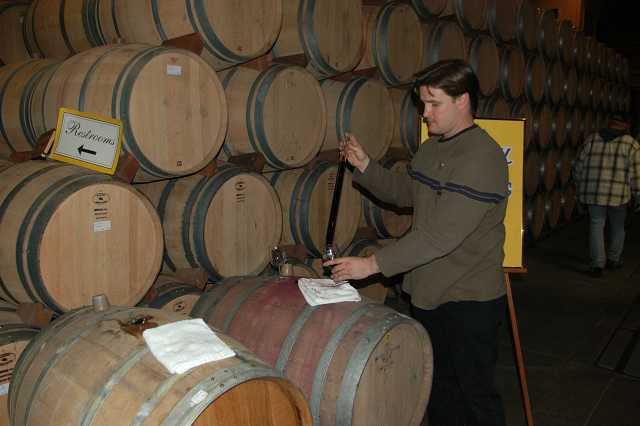 Barrel Tasting<br>at Grgich Hills