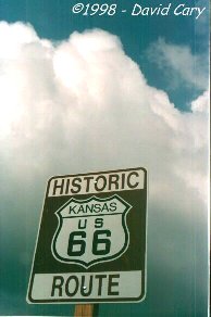 Kansas Route 66 Sign