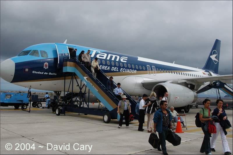 Arrive at Baltra in the Galapagos Islands